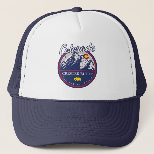 Casquette Crested Butte Colorado Camping Ski Souvenirs (Devant)