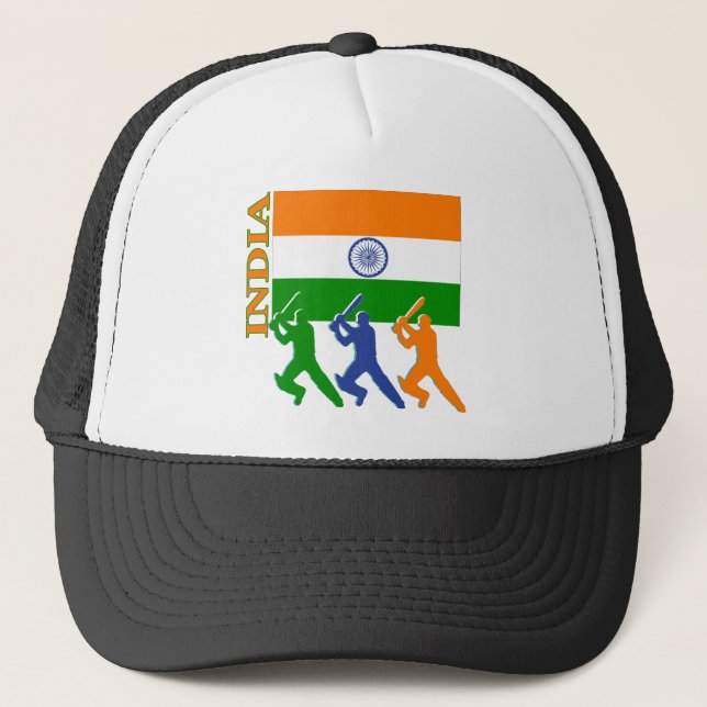 Casquette Cricket Inde (Devant)