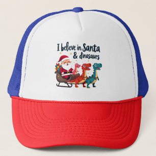 Casquette croire à Père Noël et les dinosaures (Père Noël éq