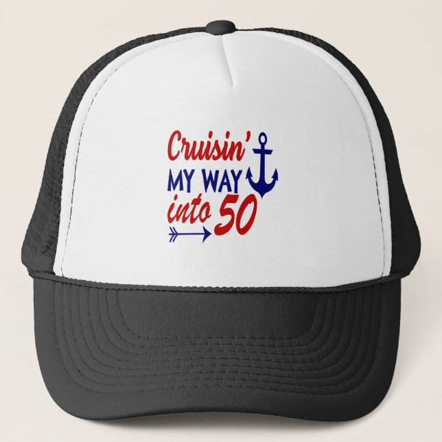 Casquette Croisière d'anniversaire 50e anniversaire (Devant)