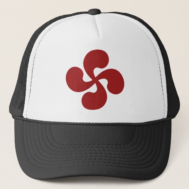 Casquette Croix Basque Rouge Lauburu (Devant)