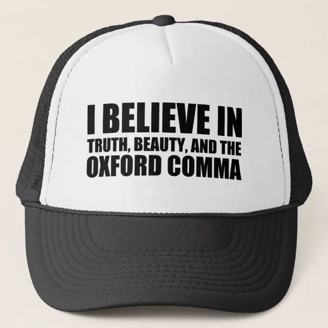 Casquette Croyez en l'Humour Oxford Comma (Devant)