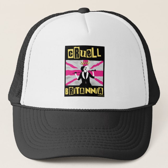 Casquette Cruella | Cruell Britannia Flag Pop Art (Devant)