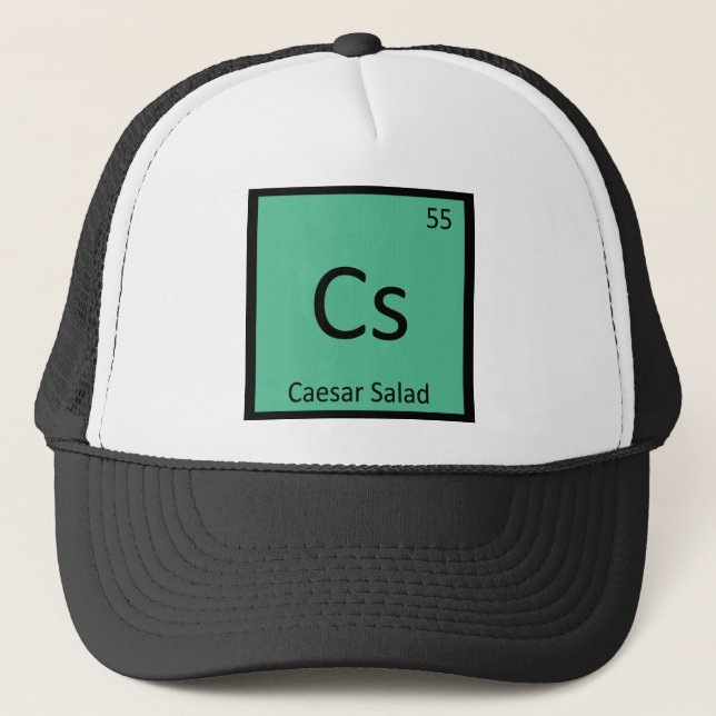 Casquette Cs - Salade César Chimie Symbole du tableau périod (Devant)