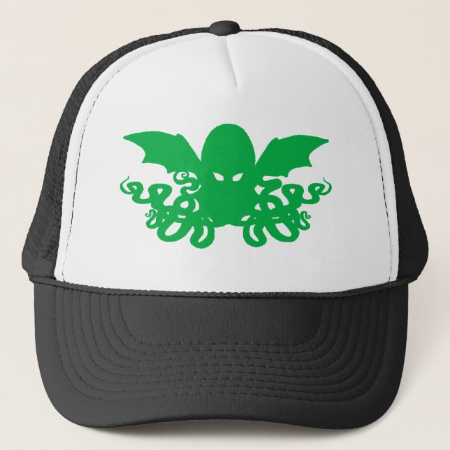 Casquette Cthulhu Trucker Hat - Green (Devant)
