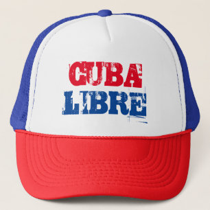 Casquette Cuba Libre SOS Cuba rouge blanc bleu