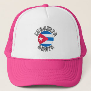 Casquette Cubanita Cubaine Drapeau Cute Trucker Chapeau