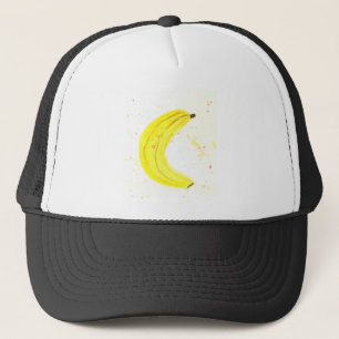 Casquette Cuisine de fruits tropicaux banane jaune aquarelle