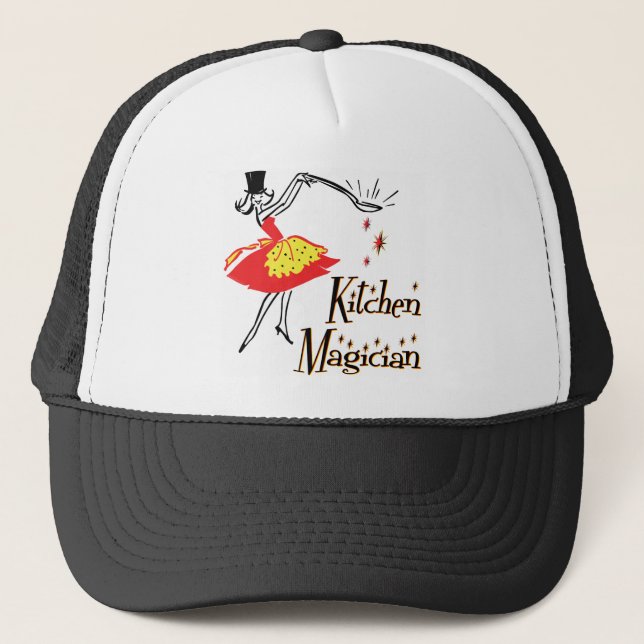 Casquette Cuisine Magicien Retro Cuisine Art (Devant)
