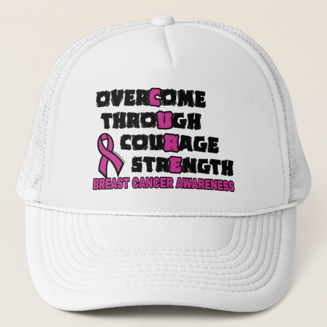 Casquette CURE...Cancer du sein (Devant)