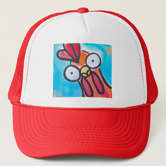 Casquette Curious Chicken Trucker Hat (Devant)