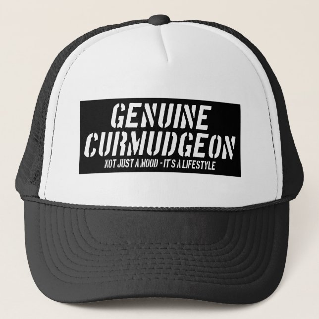 Casquette Curmudgeon Juste une humeur C'est un mode de vie (Devant)
