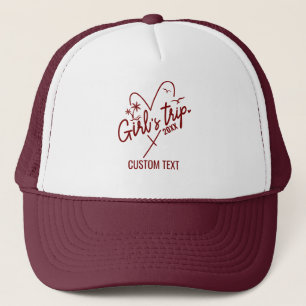 Casquette Custom Cute Girls Trip 2025 Femmes Besties Vacance