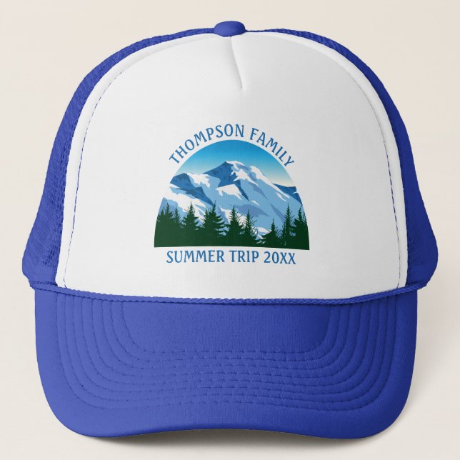 Casquette Custom Family Reunion Trier Mountain Forest Randon (Devant)