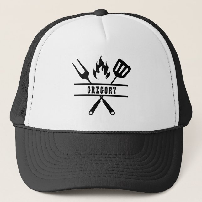 Casquette Custom Name Grillmaster Utensil  (Devant)