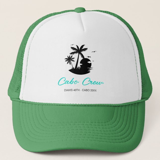 Casquette Customisé 20e 30e 40e 50e Escouade d'équipage (Devant)