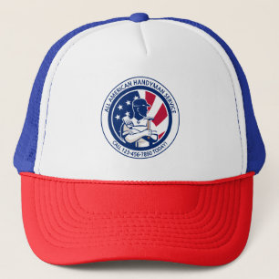 Casquette Customiser Publicité de Handyman Patriotique Améri