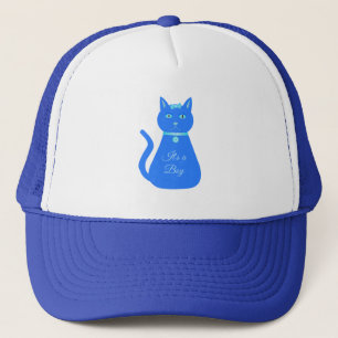 Casquette Cute Blue Baby Boy Chat Personnalisé Genre Reveill