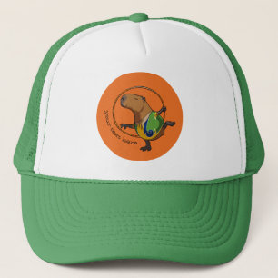 Casquette Cute Capybara Rhythmic Gymnastics Hoop Cartoon