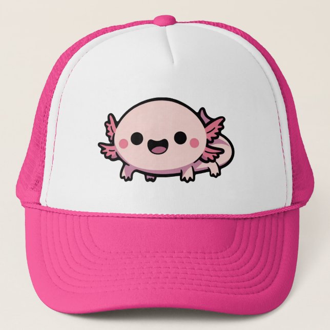 Casquette Cute Chibi Axolotl (Devant)