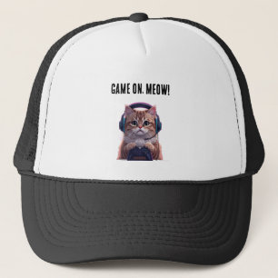 Casquette Cute Gamer Cat Kids Cap – Funny Gaming Kitten Hat