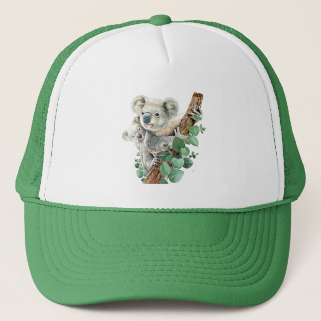 Casquette Cute Koala Ours animal sauvage australien (Devant)