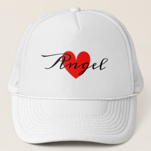 Casquette Cute Minimal Modern White Red Heart Ajouter Votre