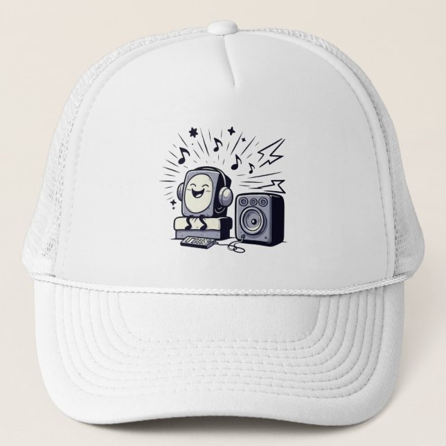 Casquette Cute Music Lover – Fun Cartoon Music Cap (Devant)