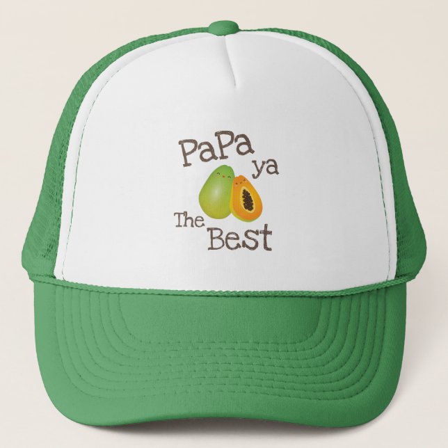 Casquette Cute Punny Papaya Le Meilleur Jeu De Fruits Drôle  (Devant)