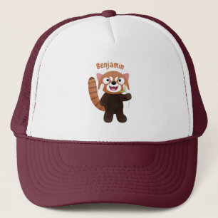 Casquette Cute red panda cartoon illustration