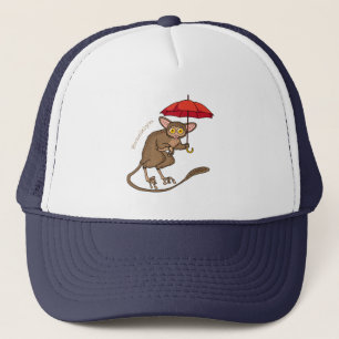 Casquette Cute Tarsier avec dessin animé parapluie