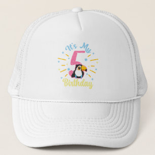 Casquette Cute Toucan 5e anniversaire 5 année fille de naiss