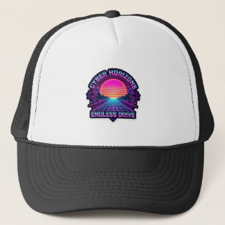 Casquette Cyber Horizons Endless Drive - Synthwave Rétro des