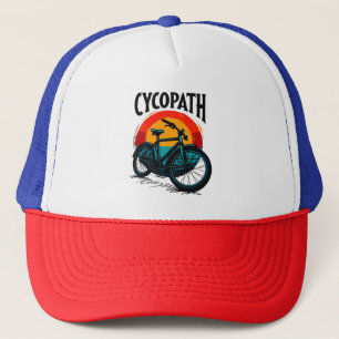 Casquette Cycopath : Vélo énergétique avec le soleil couchan
