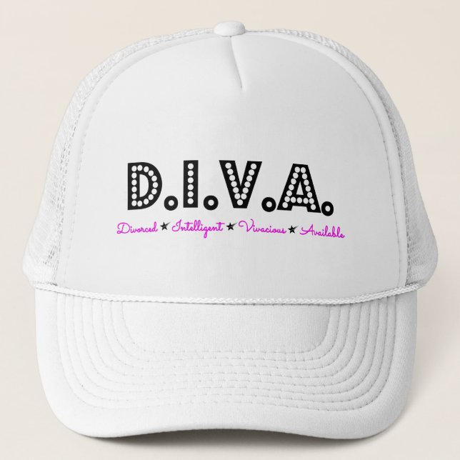 Casquette D.I.V.A. Femme Divorcée (Devant)