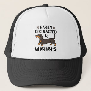 Casquette Dachshund Dog Easily Distracted by Wieners