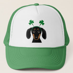 Casquette Dachshund Shamrocks de Dachshund, le chien de la f