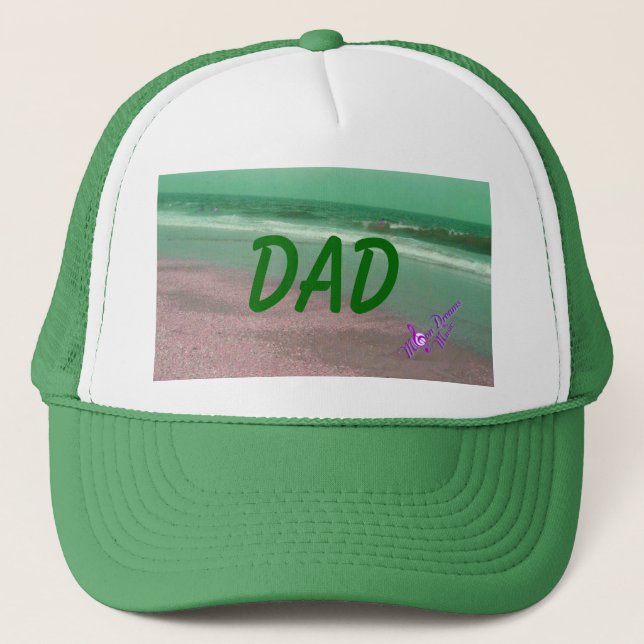 Casquette DAD Green Ocean Trucker Chapeau (Devant)