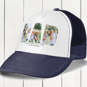 Casquette DAD Lettre découpée photo Collage Fête des pères