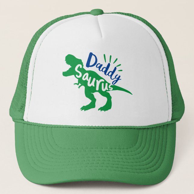 Casquette Daddy Saurus T-Rex Silhouette (Devant)
