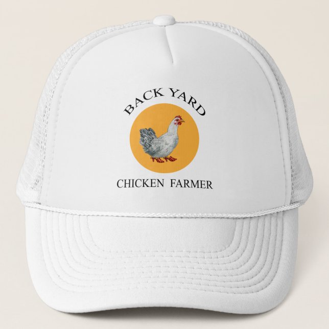 Casquette d'agriculteur de poulet de jardin (Devant)