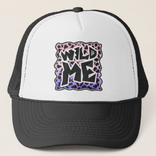 Casquette Dalmatie Noir et rose Me sauvage