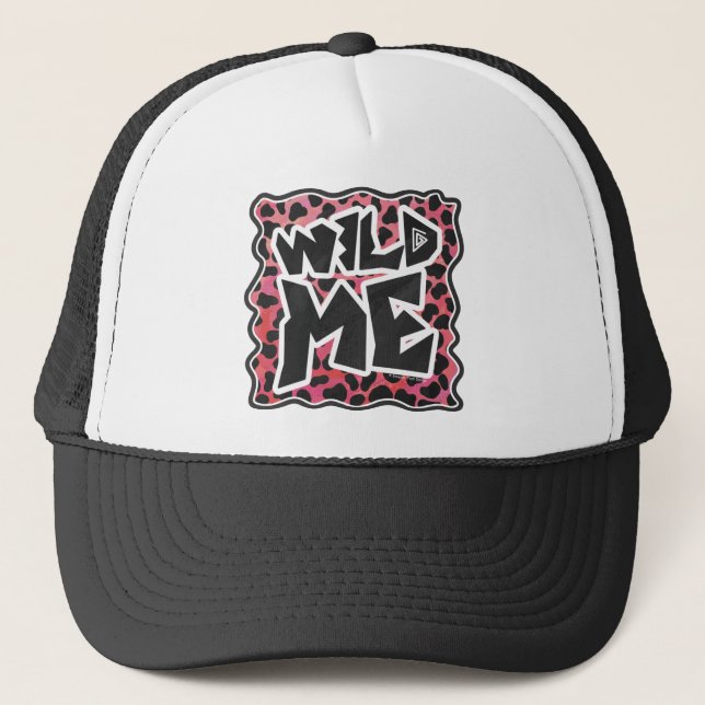Casquette Dalmatie Noir et Rouge avec moi sauvage (Devant)