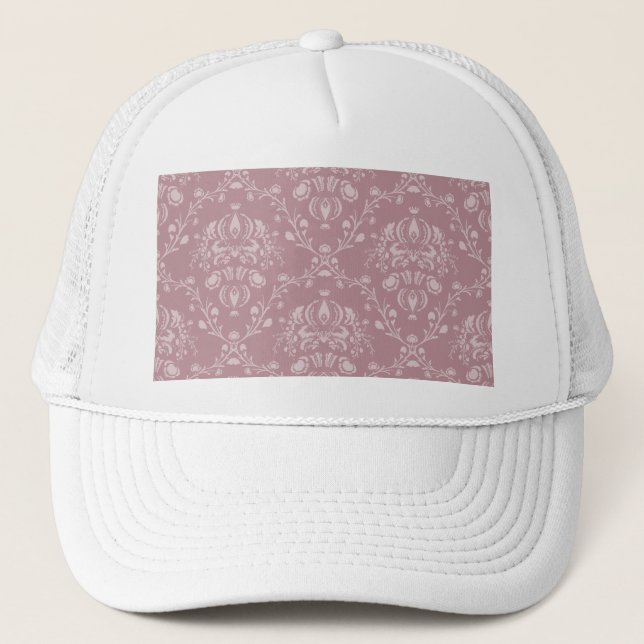 Casquette Damas violet et blanc (Devant)