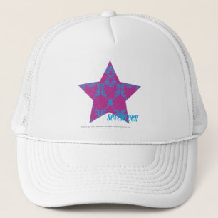 Casquette Damassé 3 Aqua-Pourpres