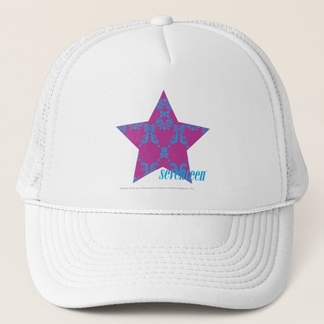 Casquette Damassé 3 Aqua-Pourpres (Devant)