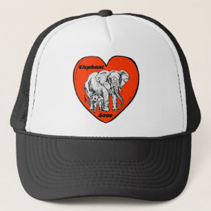 Casquette d'amour d'éléphant