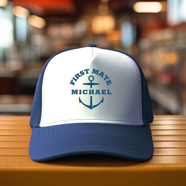 Casquette d'ancre de bateau de second capitaine de (Créateur téléchargé)