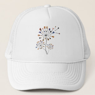 Casquette Dandelion Fleurs Musique Lover Cadeau Pour Guitari