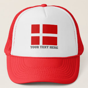 Casquette Danish flag of Denmark custom